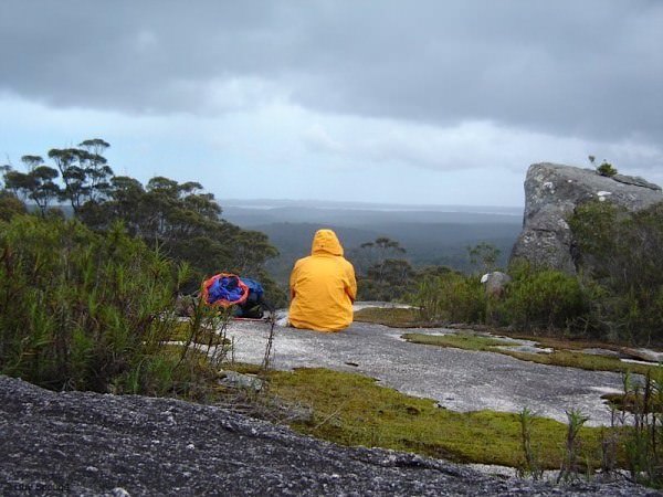 Bibbulmun track Australia 07A rainy lunch nice view - Australia's Bibbulmun Track in eight amazing photos