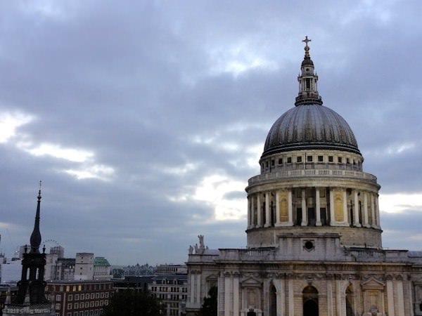 Walking London, with a pint or two along the way 2 Unfortunately the crypt café was closed... so we had a beer instead.