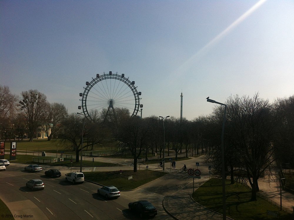 View from the train window as we left Vienna.