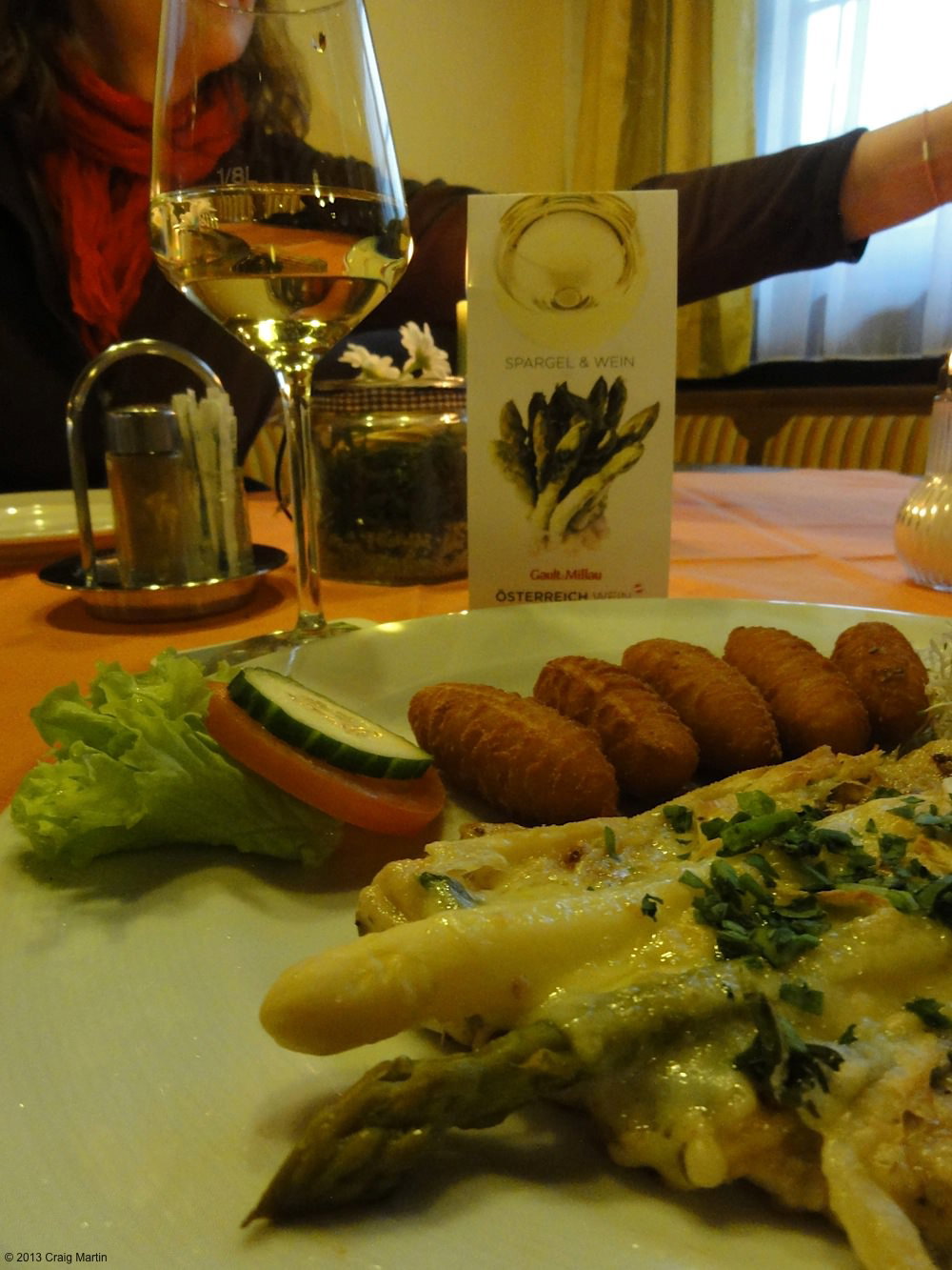 Delicious anniversary dinner.