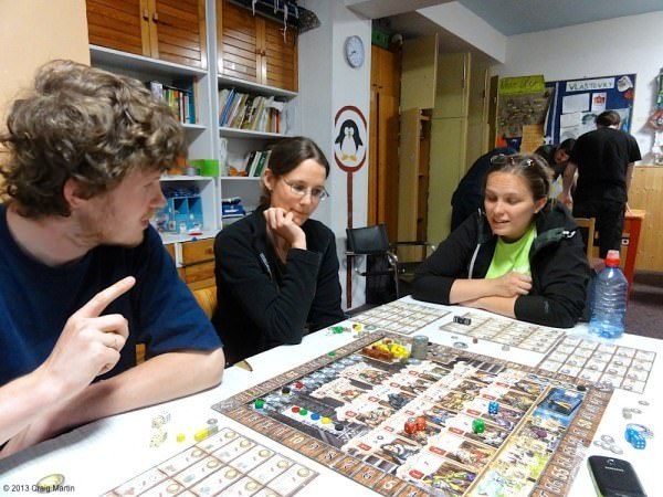 Board game night.
