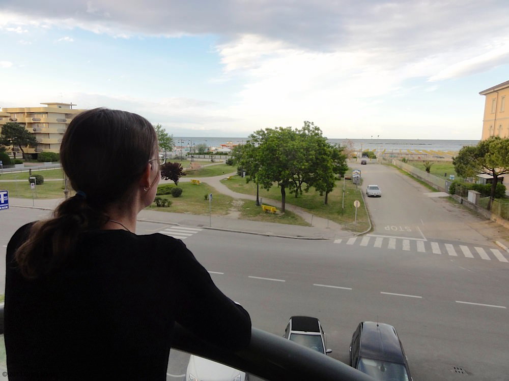 The view from our hotel balcony.