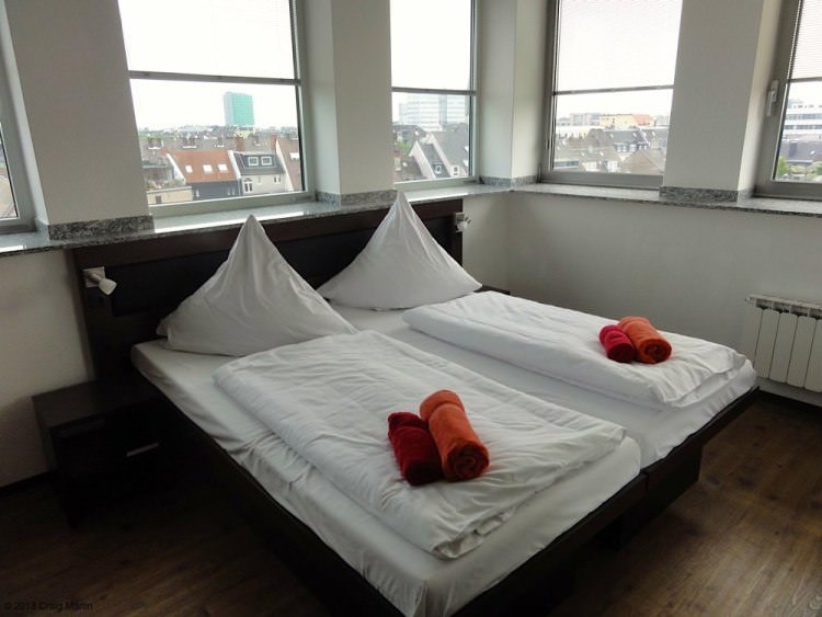 A private room in a hostel