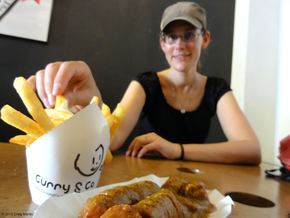 Mmm currywurst.
