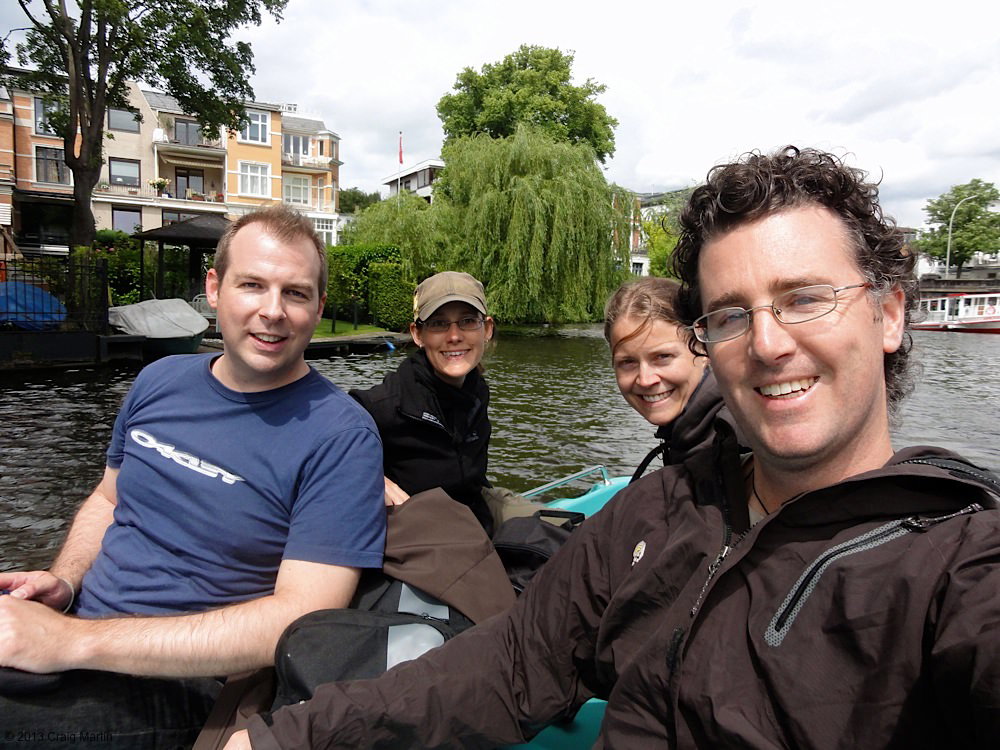 With couchsurfing hosts in Germany.