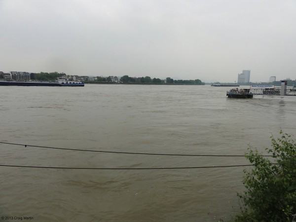 Unfortunately bad weather and flooding kept us off the river and away from the waterfront cafes.