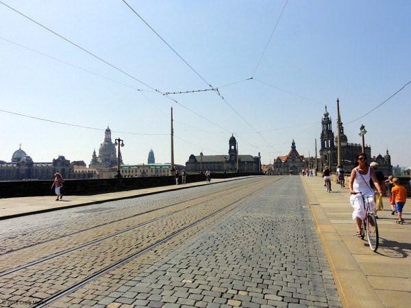 Looking towards the Old Town's skyline.