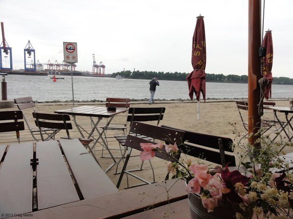How to make the most of your German Rail Pass 4 Chilling out on the banks of the rather chilly Elbe.