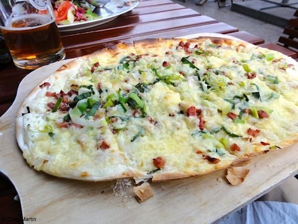 Best Things to do in Dresden Old Town and New - EPIC 2022 Guide 9 Flammkuchen with beer brewed on site!