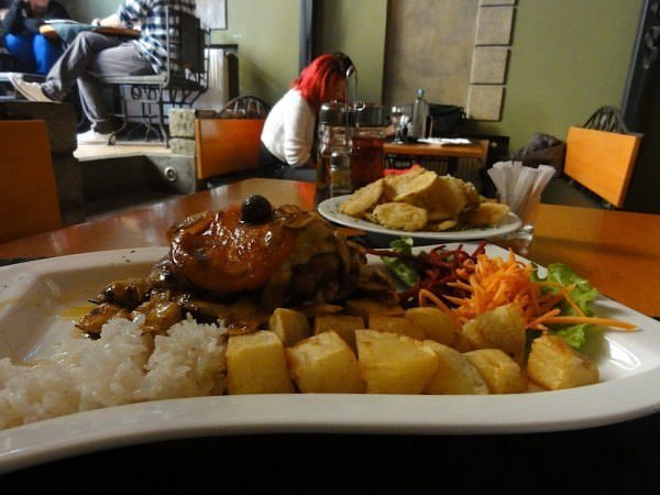 Delicious dinner at Bravos in Skopje.