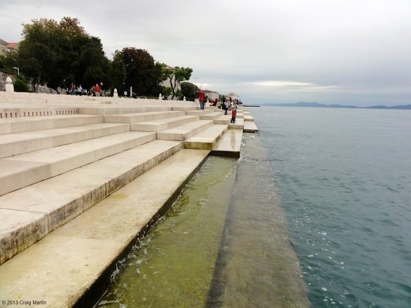 Zadar is famous for its sea organ. You'll have to listen to the podcast to hear how it sounds!