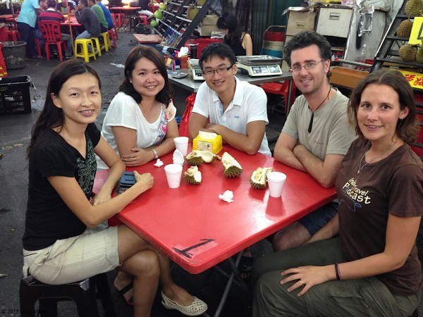 Our awesome friends. And durian.