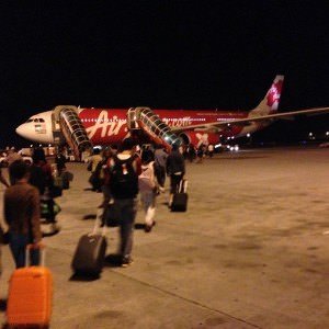 Night flight.