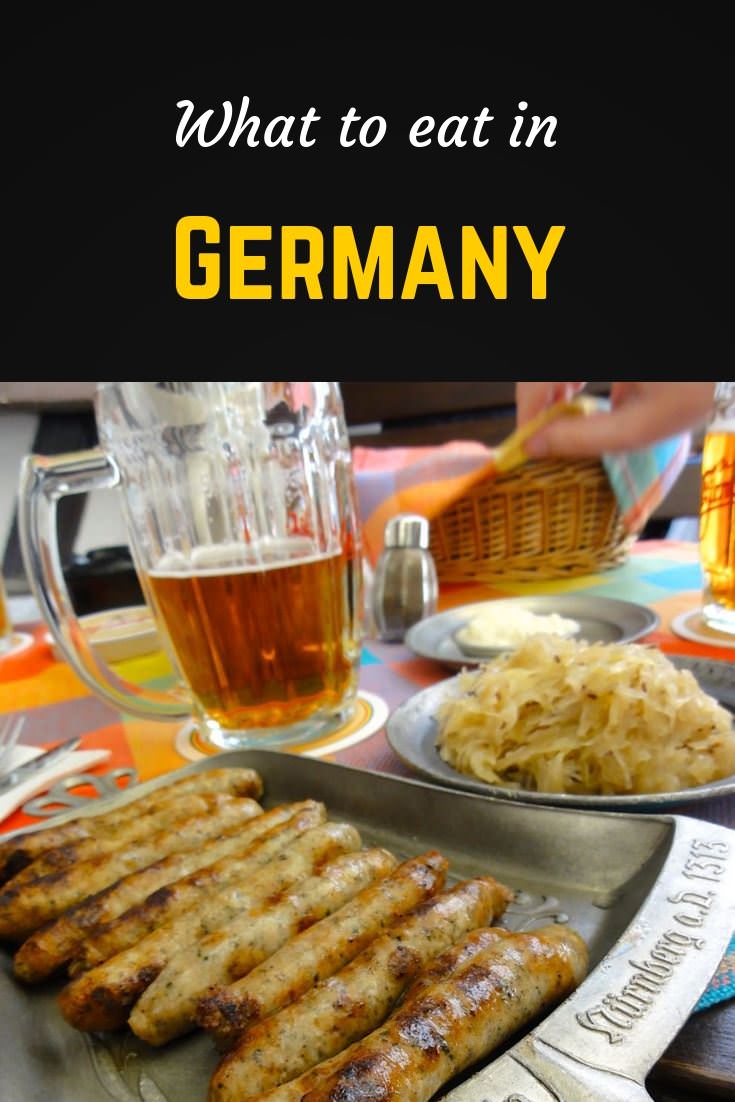 The 6 best food cities in Germany and what to eat in Germany 5 What to eat in Germany Pinterest pin