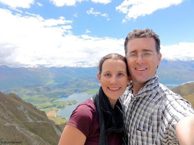 Roy's peak track selfie in New Zealand