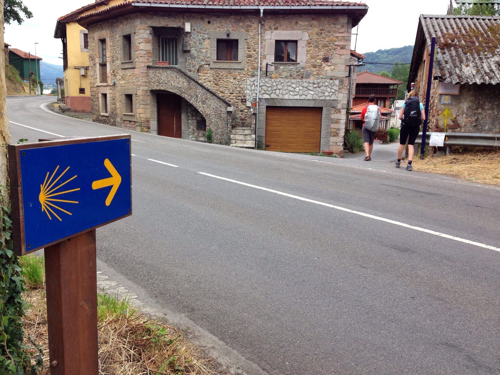 Follow the markers.