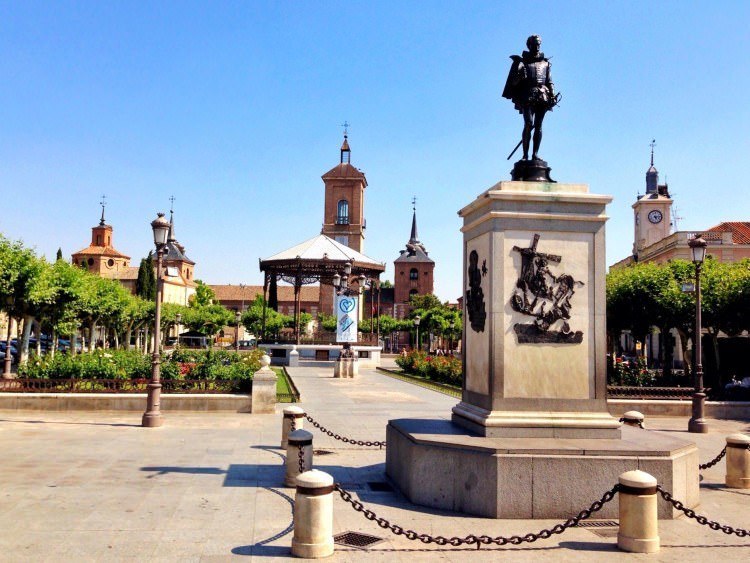 Cervantes and tapas: the Alcalá de Henares podcast 1 Plaza de Cervantes in Alcala de Henares