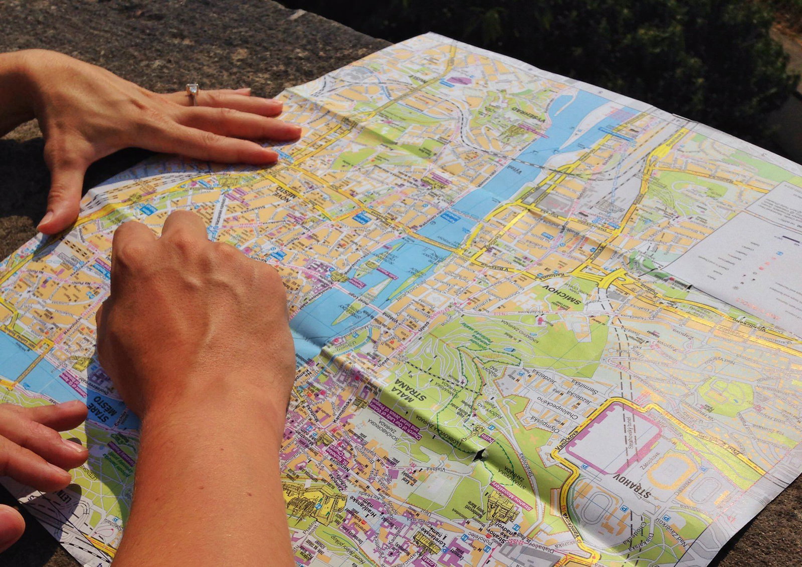 Map of Prague Czech Republic