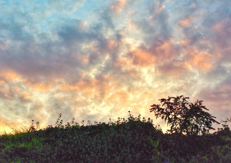 Sunset in Oundle UK