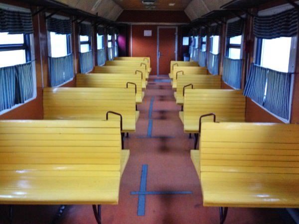 That time I was turned back at the Ukrainian border 2 There weren't many passengers on the train that day.