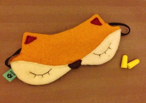 Fox eye mask and ear plugs