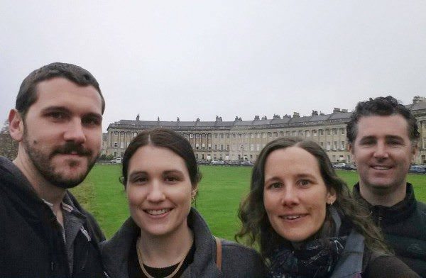 With Simon and Katie in Bath.