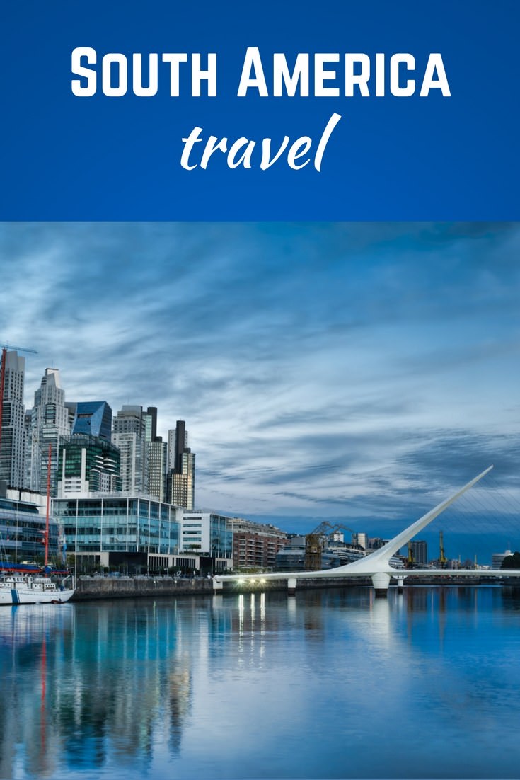 South America travel pin