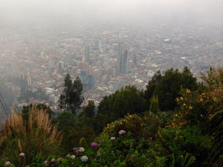 Travel diary: Bogotá 2 Bogotá, Colombia, from above.