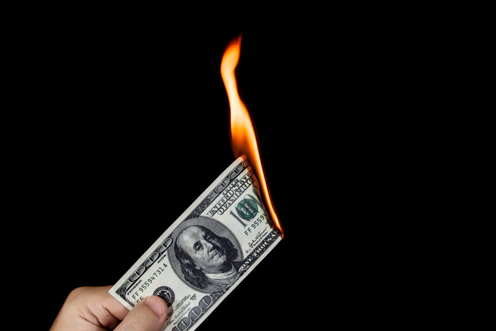 Money burning