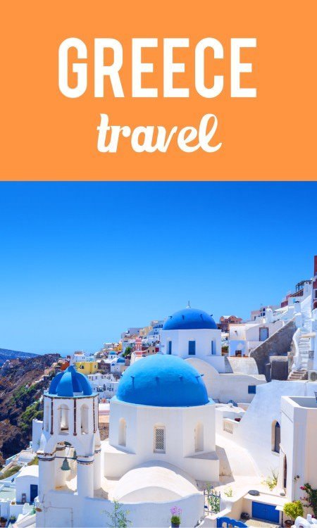 Greece travel pin