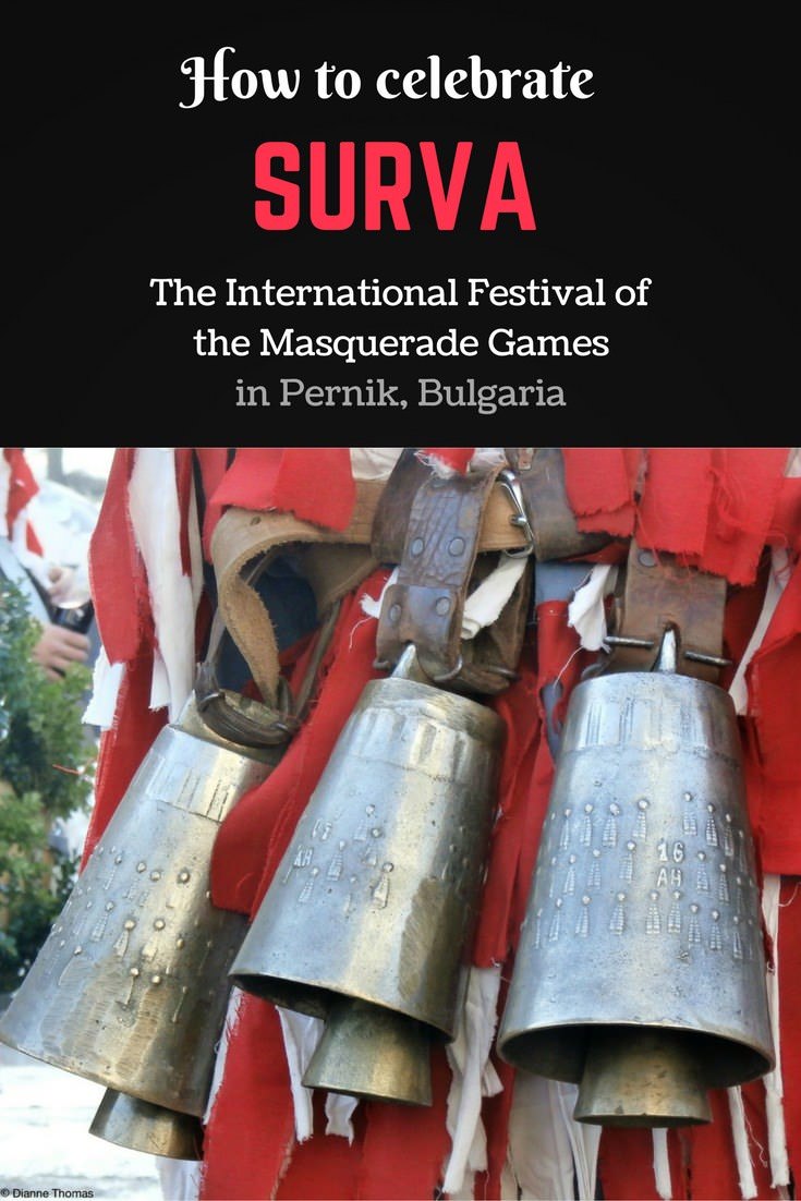 How to celebrate Surva in Pernik, Bulgaria 1 International festival of the masquerade games pin