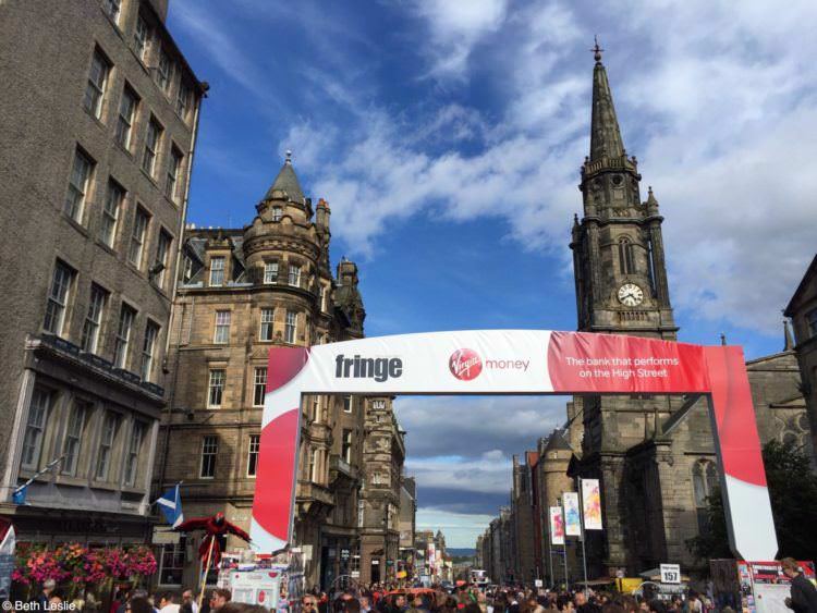 Royal Mile at the Edinburgh Fringe Festival