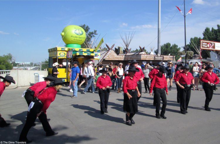 Your guide to the Calgary Stampede 2 Calgary Stampede Line Dancing demonstration