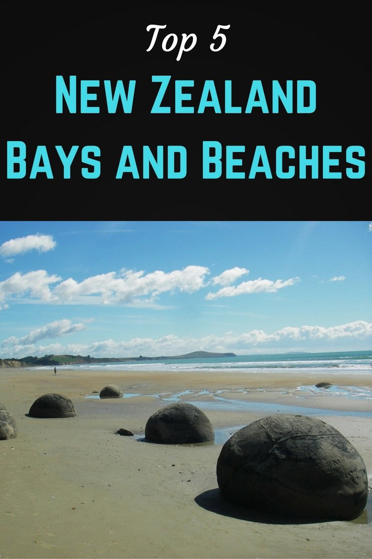 Top 5 New Zealand bays and beaches 6 NZ coves pinterest pin