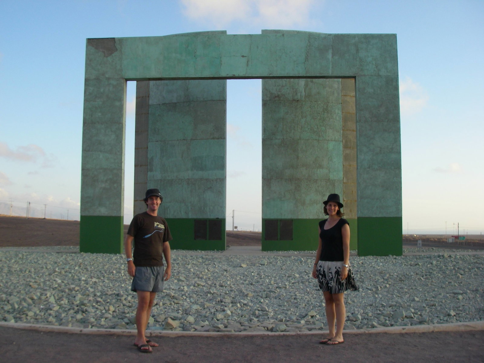 Top 10 things to do in Chile 1 Craig and Linda at the line of Capricorn