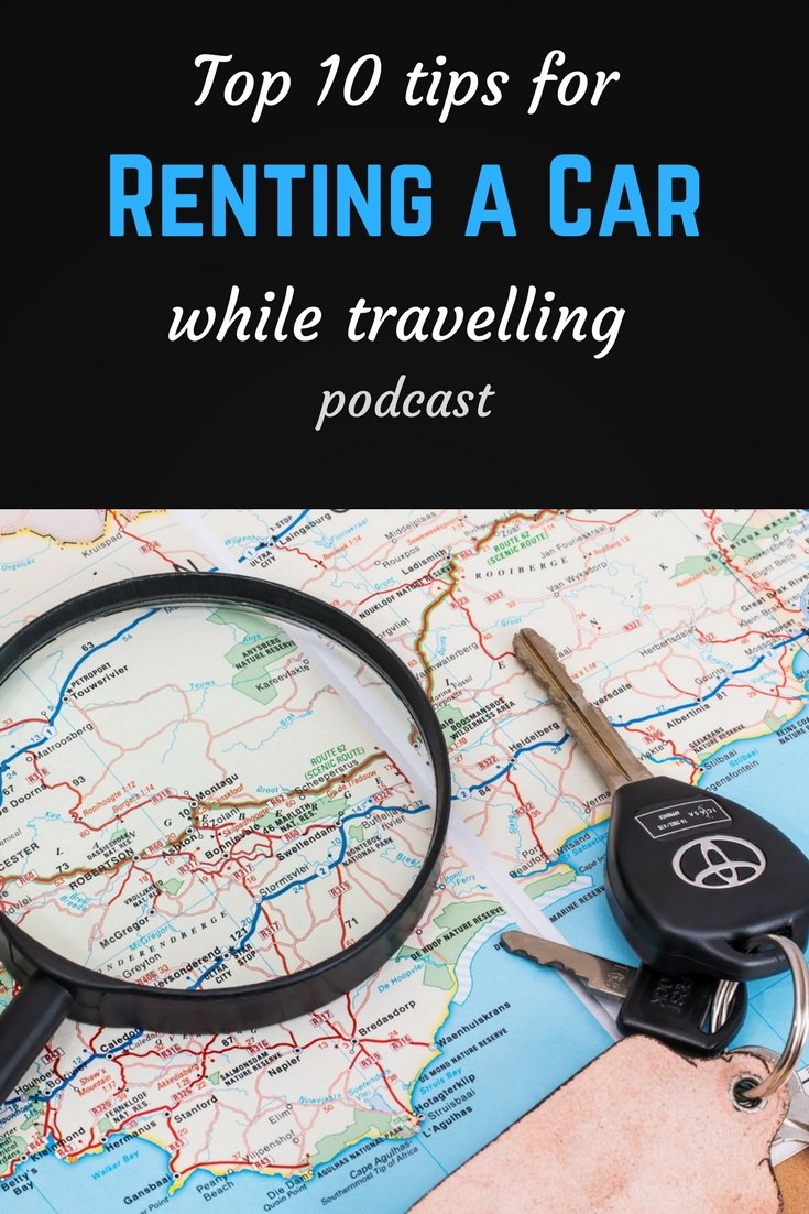 Car rental Pinterest pin