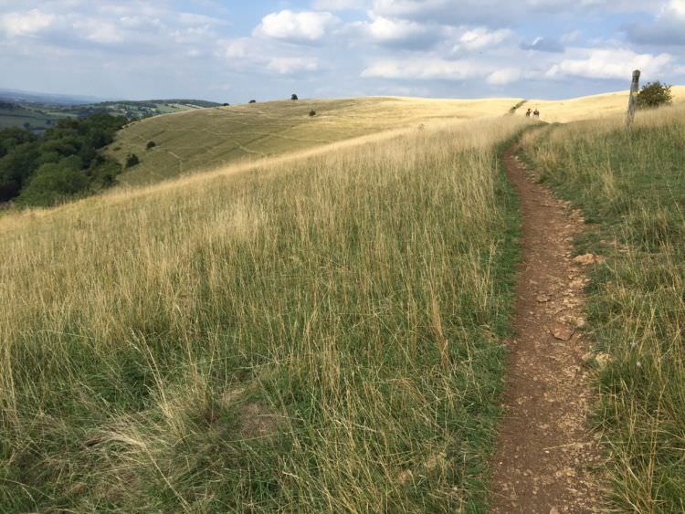 My Cotswold Way packing list -- and what I wish I had left behind! 12 Rolling hills on the Cotswold Way.