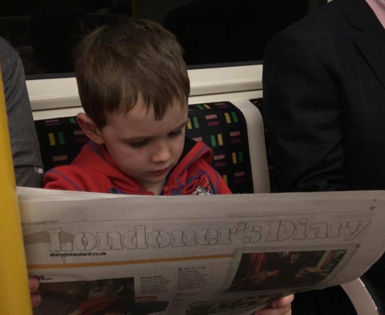 Leo and newspaper