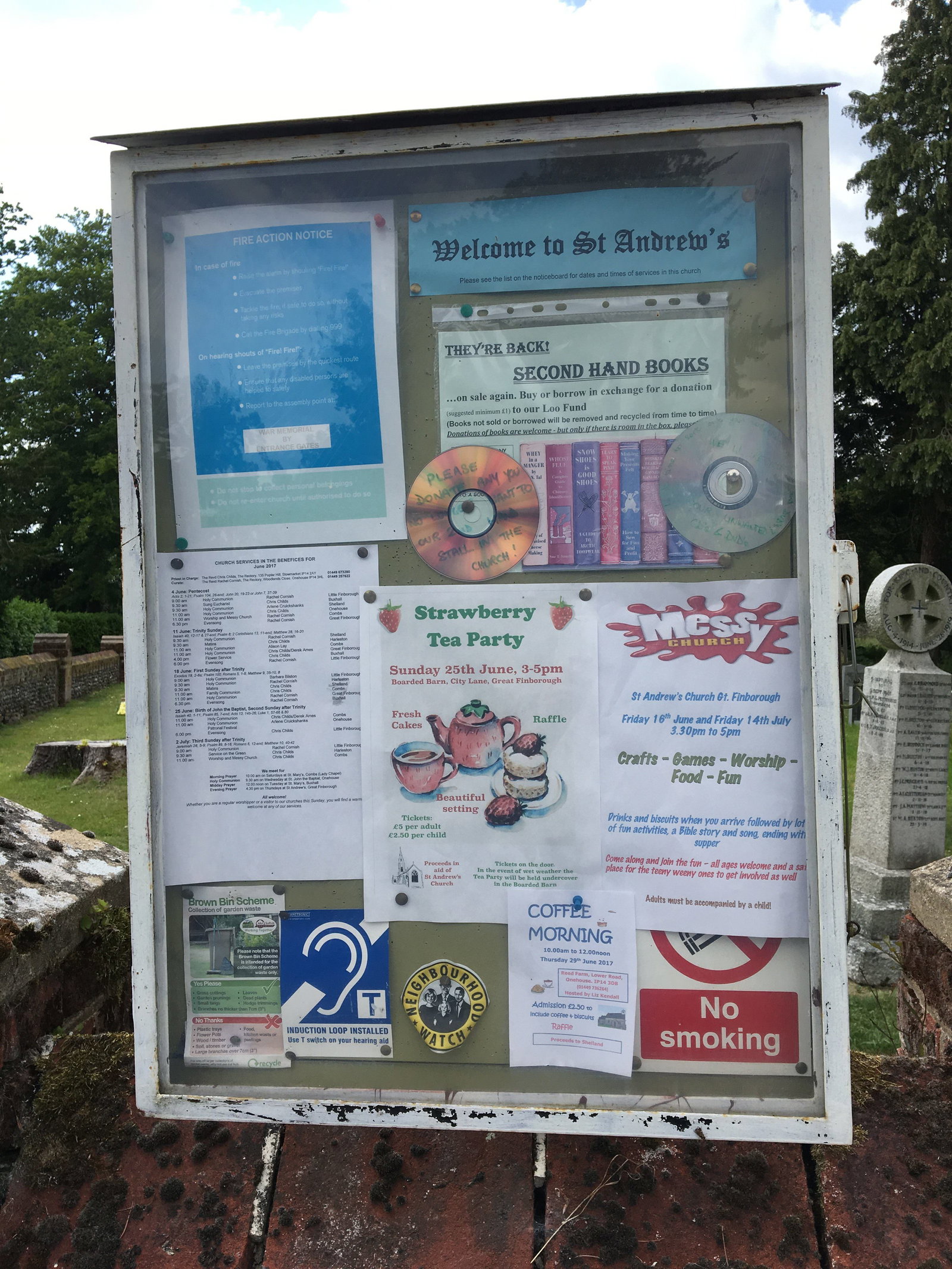 Village notice board