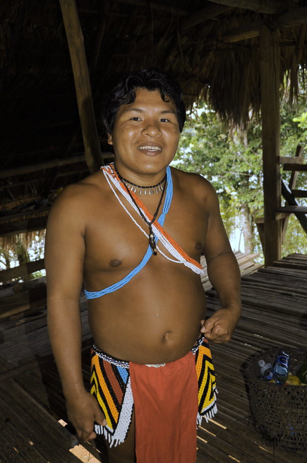 Ember&aacute; village chief of the Parara Puru of Panama