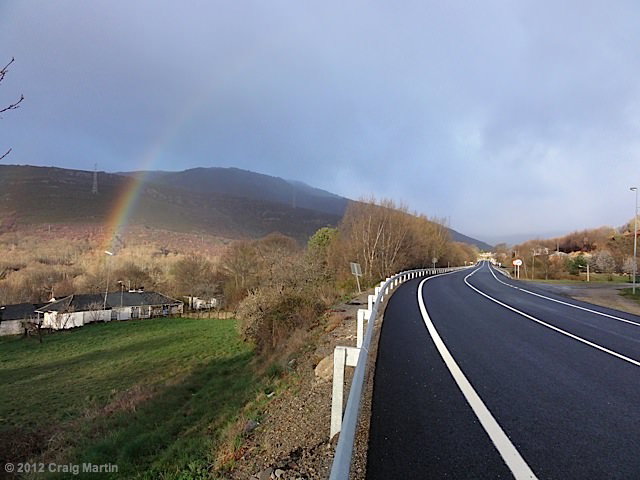 30 a vilavella - via de la plata - camino de santiago - spain A rainbow to start the day