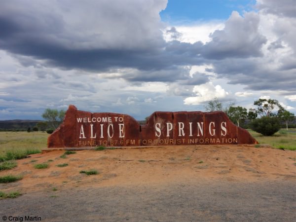 Alice Springs sign