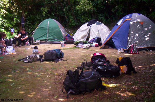 Camping in tents in NZ