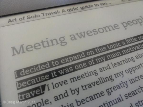 E-readers are a great option for travel.