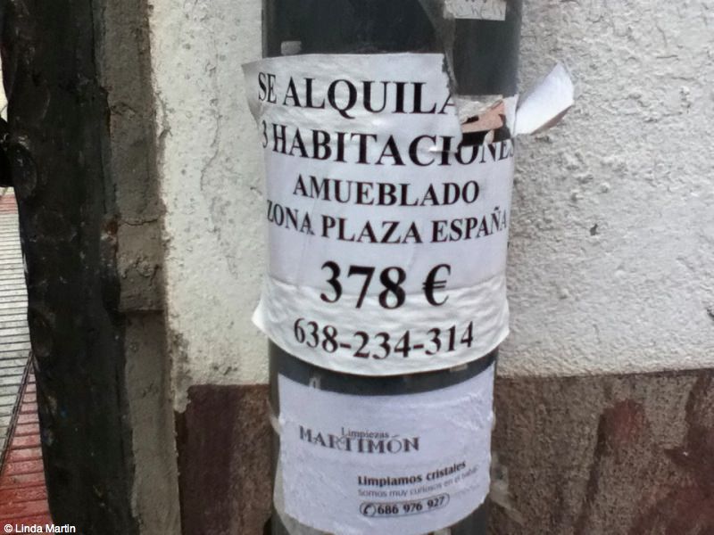 For rent sign in A Coruna 2 For rent sign in A Coruna