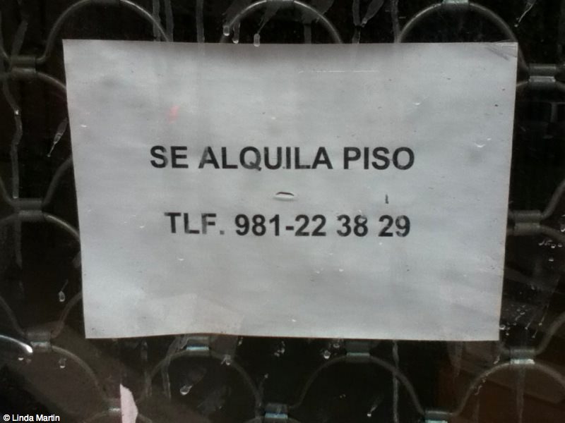 Apartment for rent sign in A Coruna 3 Apartment for rent sign in A Coruna
