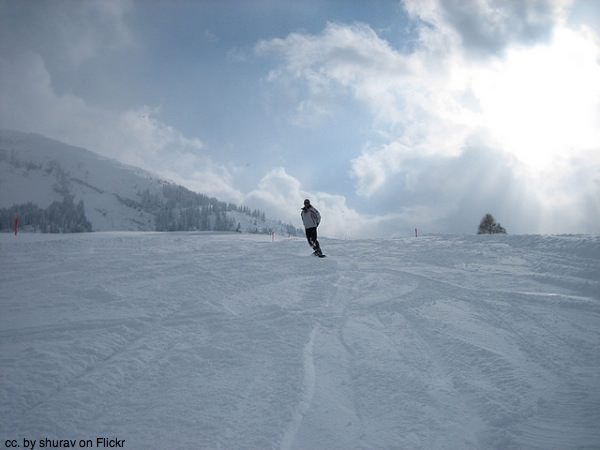 Snowboarding in Switzerland