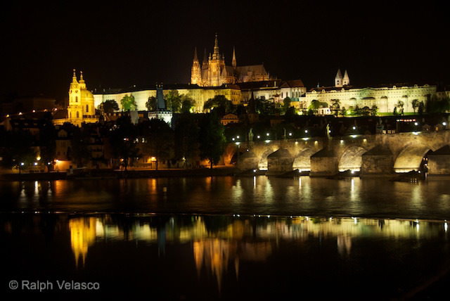 St. Vitus Cathedral and Charles Bridge at Night - Prague, Czech Republic - Copyright 2011 Ralph Velasco St. Vitus Cathedral and Charles Bridge at Night - Prague, Czech Republic