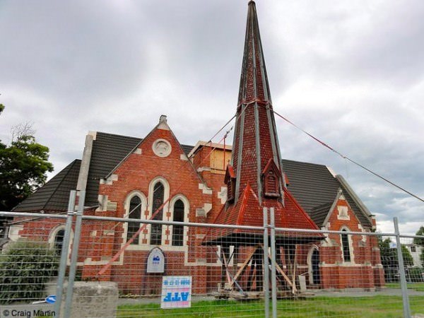 Steeple-less church in Christchurch Steeple-less church in Christchurch