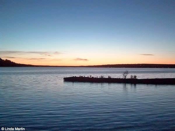 Scandinavia travel advice podcast 1 Sunset over the lake Ostersund Sweden